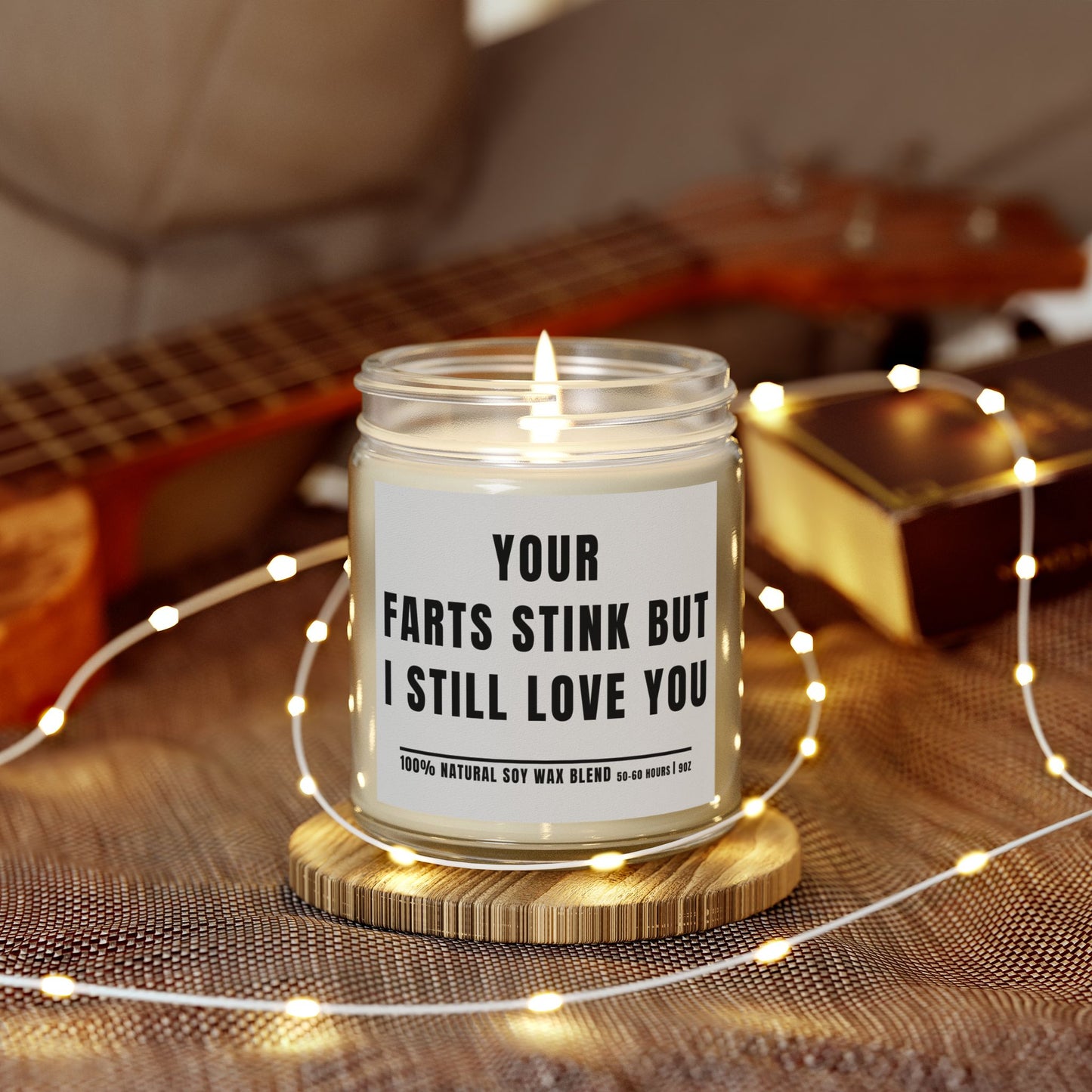 For Love | Your Farts | Scented Candles, Coconut Apricot Wax  9oz