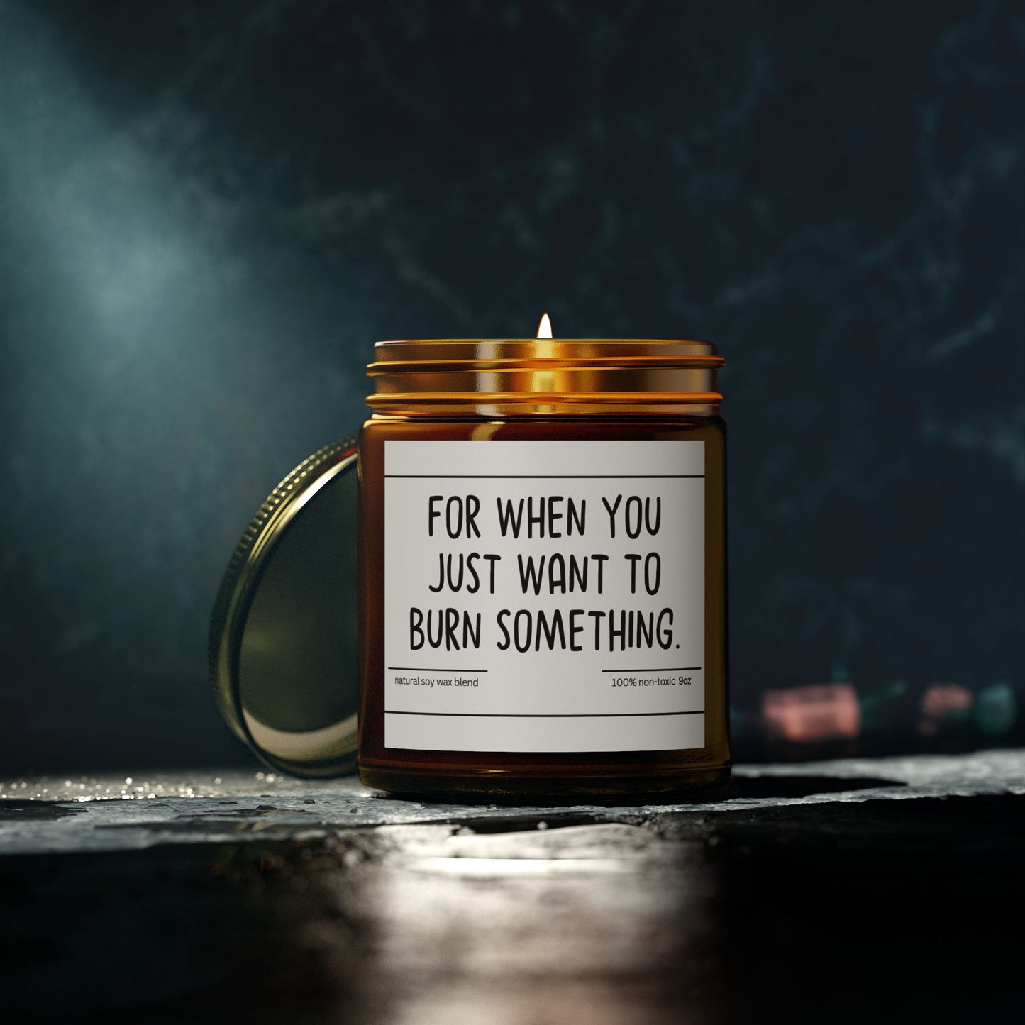 Funny | For When You | Scented Candles, Coconut Apricot Wax 9oz