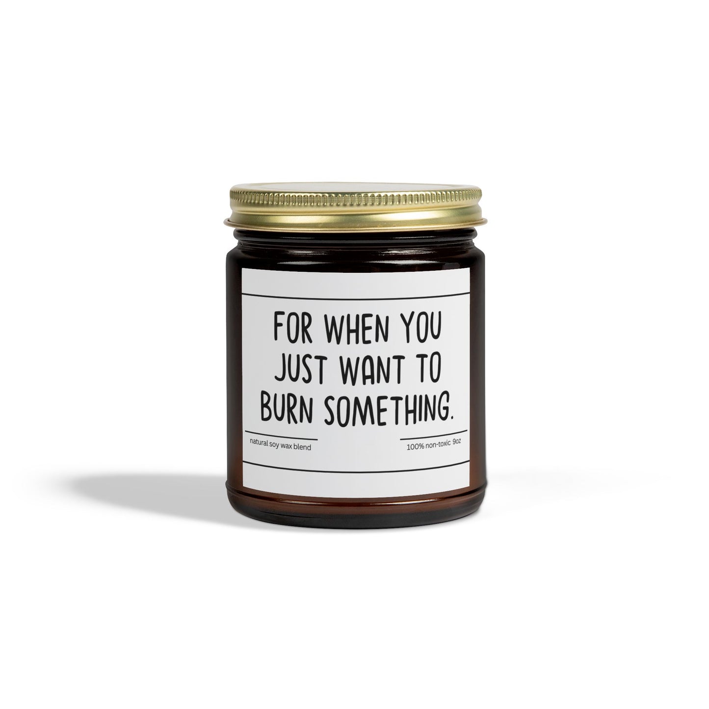 Funny | For When You | Scented Candles, Coconut Apricot Wax 9oz