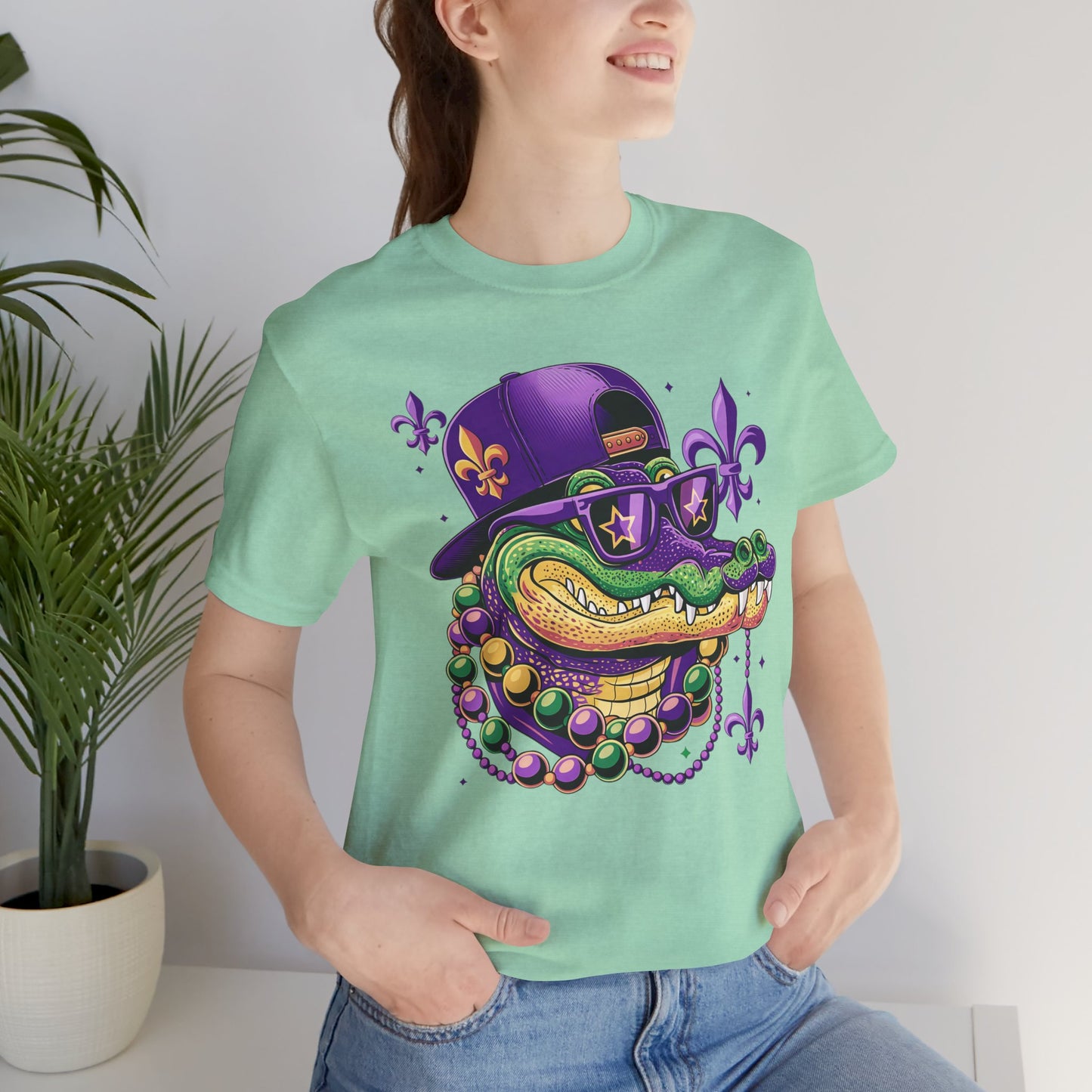 Mardi Gras Design02 Unisex Jersey Short Sleeve Tee