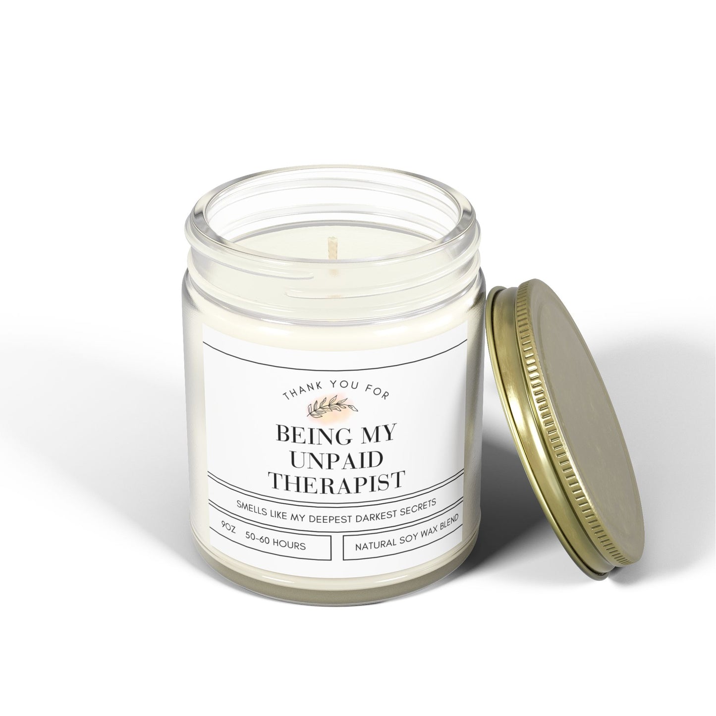 For Love | Thank You for Being | Scented Candles, Coconut Apricot Wax  9oz