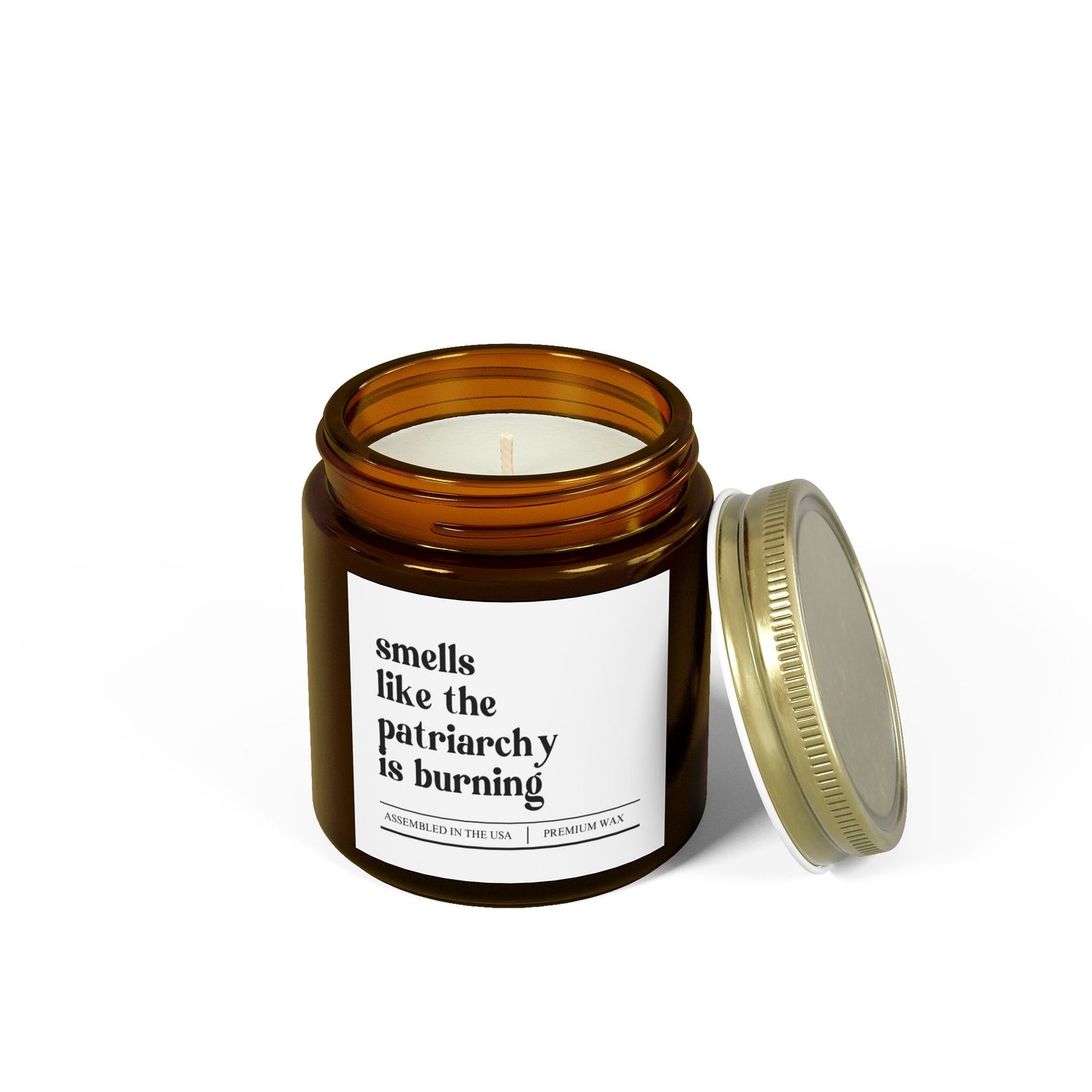 Awareness | Smells Like The Patriarchy | Scented Candles, Coconut Apricot Wax 9oz