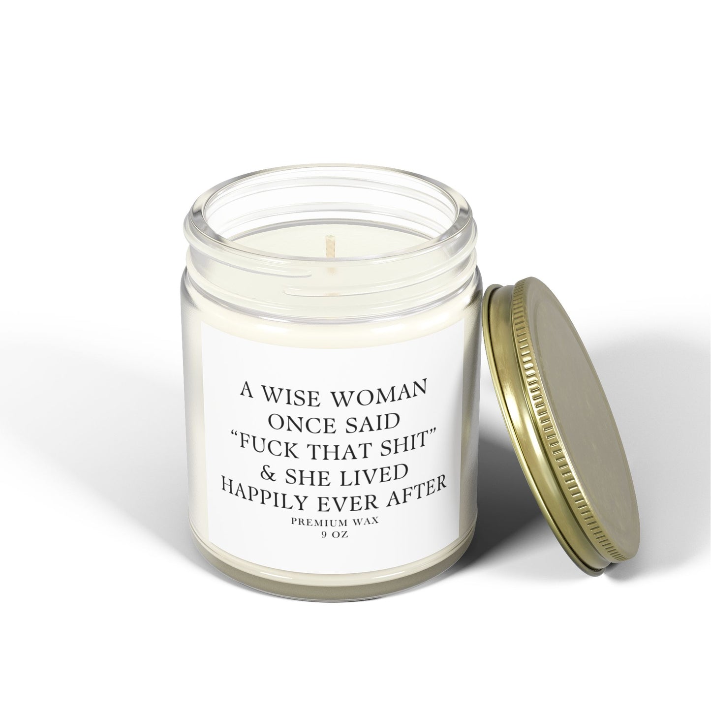 Funny | A Wise Woman | Scented Candles, Coconut Apricot Wax  9oz