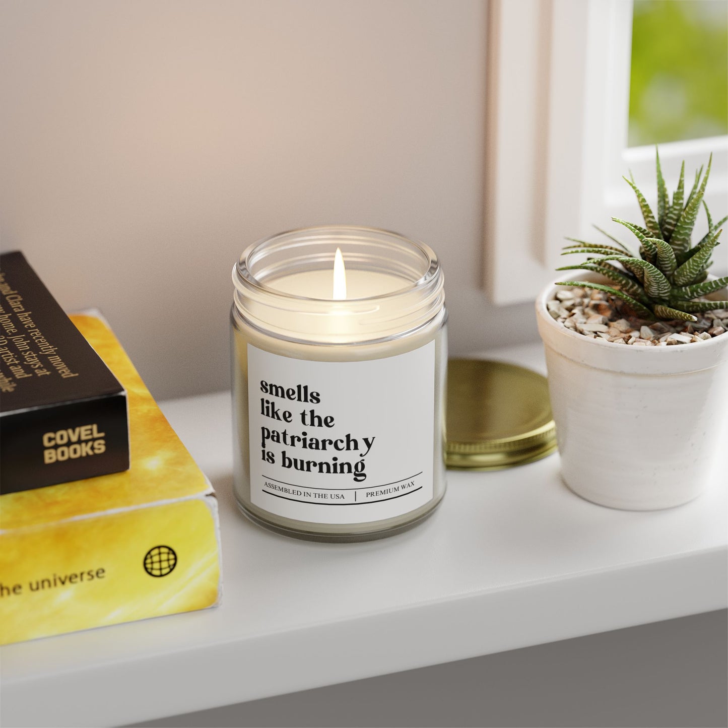 Awareness | Smells Like The Patriarchy | Scented Candles, Coconut Apricot Wax 9oz