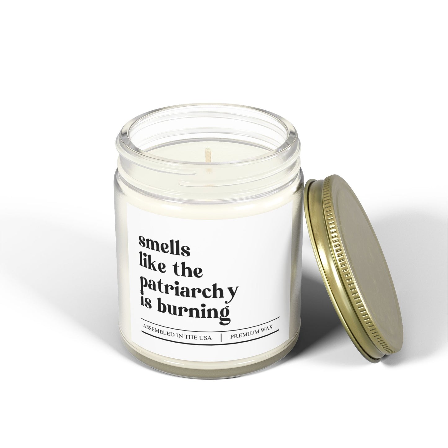 Awareness | Smells Like The Patriarchy | Scented Candles, Coconut Apricot Wax 9oz