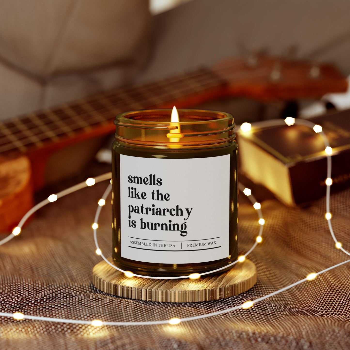 Awareness | Smells Like The Patriarchy | Scented Candles, Coconut Apricot Wax 9oz