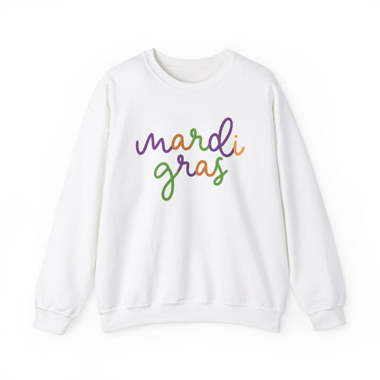 Mardi Gras | Mardi Grass Small | Unisex Heavy Blend™ Crewneck Sweatshirt