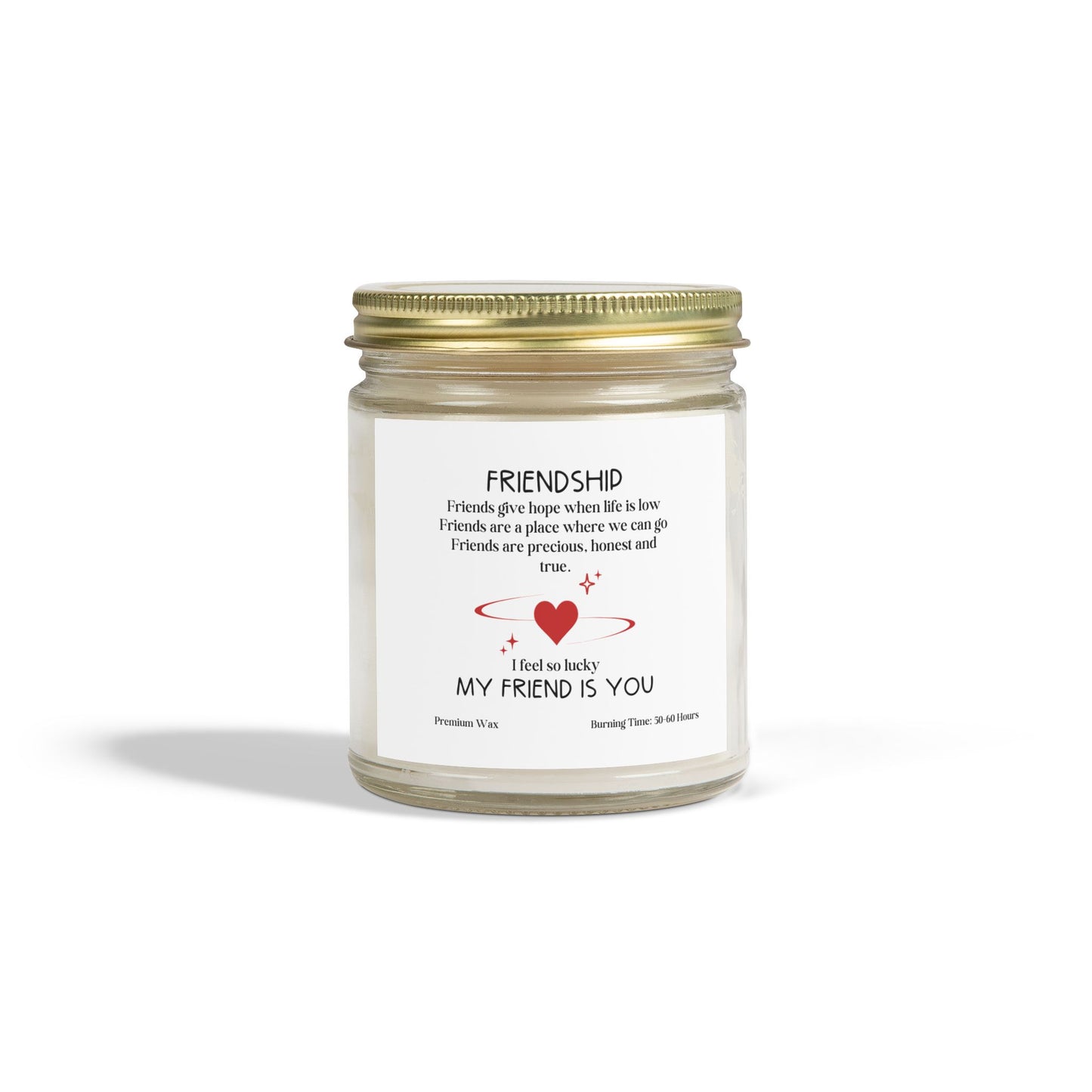 For My Friend | Friendship Give Hope | Scented Candles, Coconut Apricot Wax  9oz