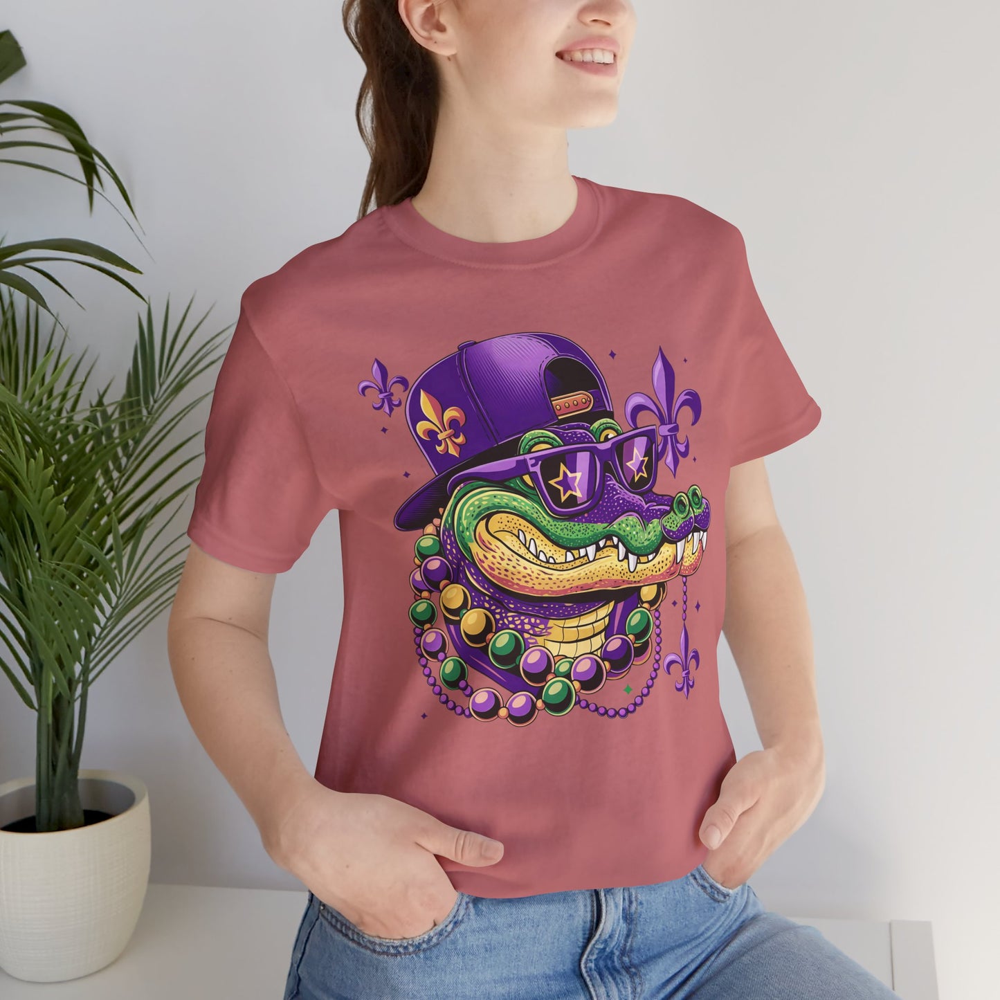 Mardi Gras Design02 Unisex Jersey Short Sleeve Tee