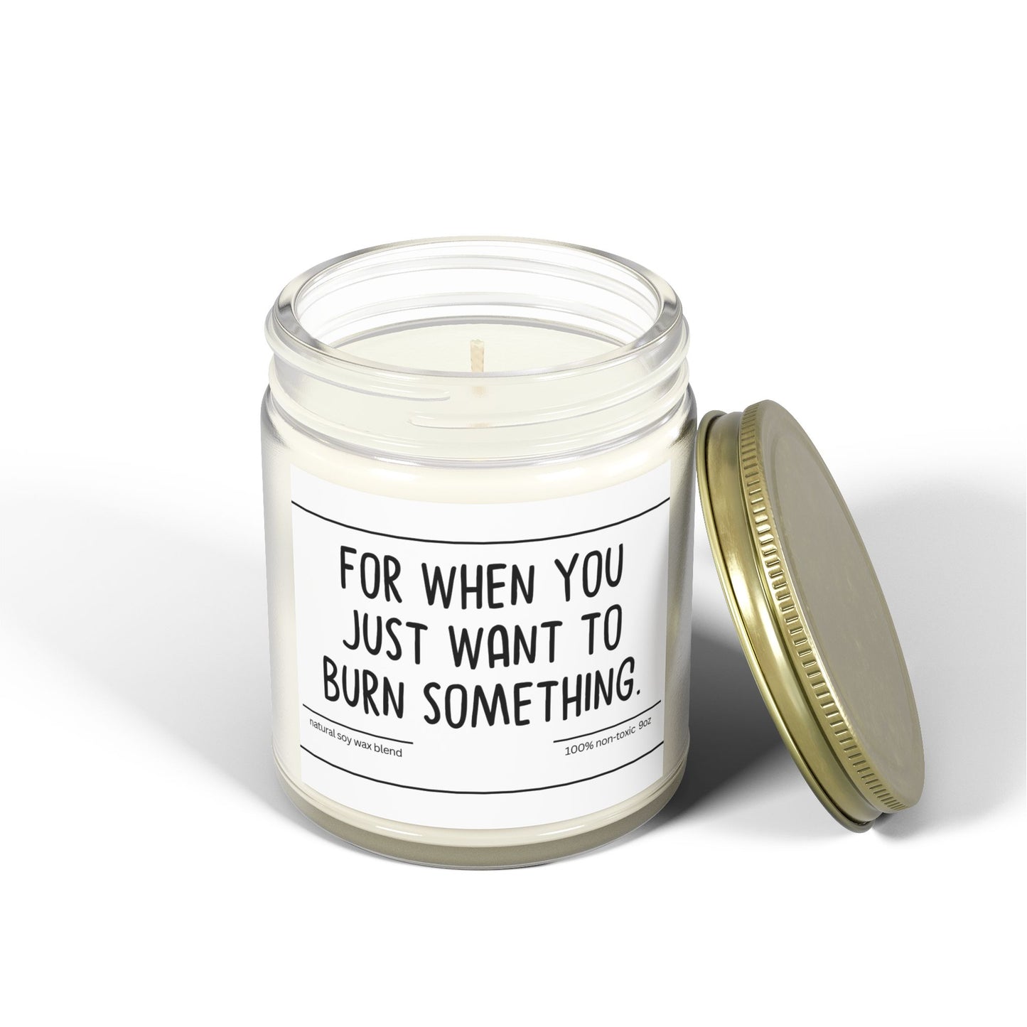 Funny | For When You | Scented Candles, Coconut Apricot Wax 9oz