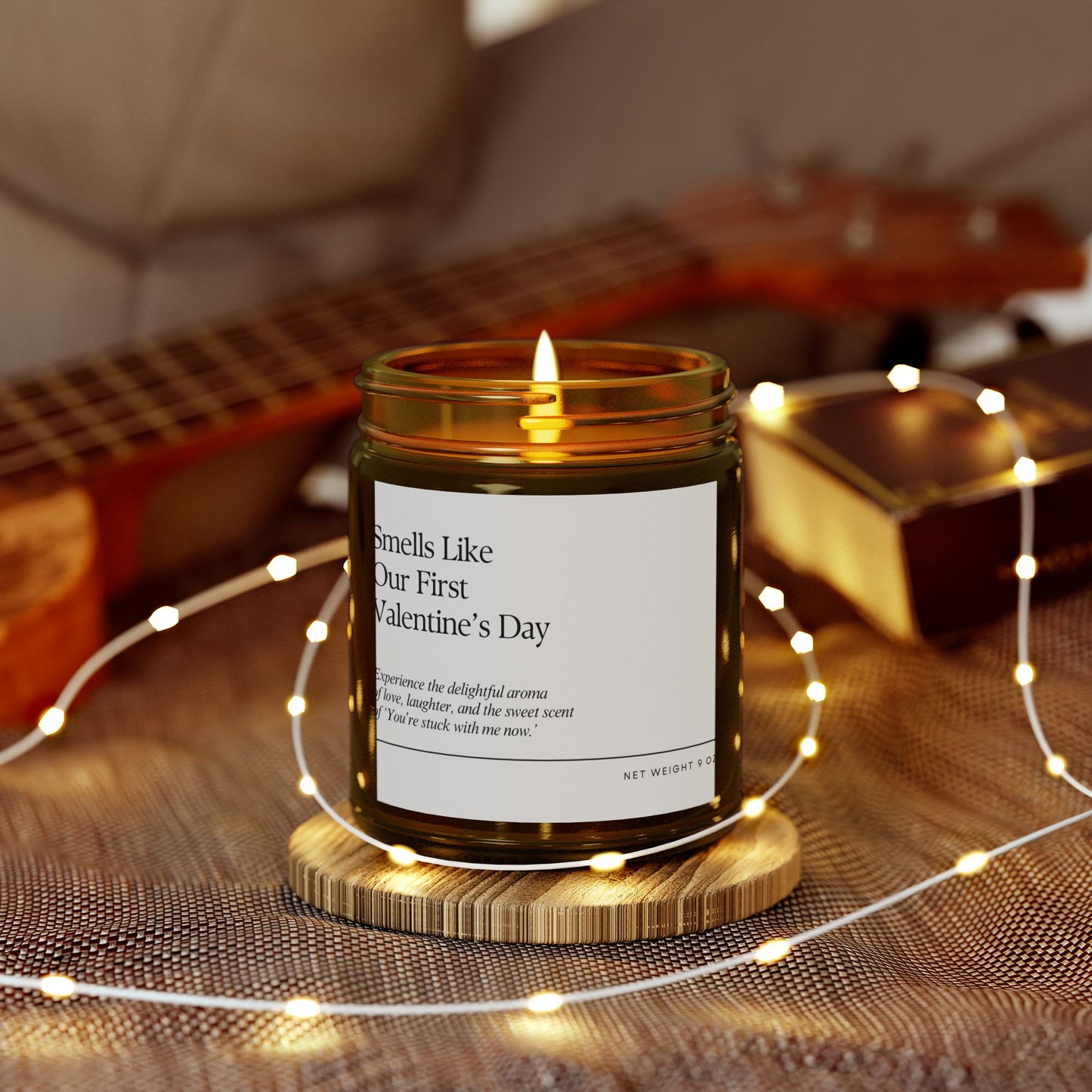 For Love | Valentines Gift For Him | Scented Candles, Coconut Apricot Wax  9oz