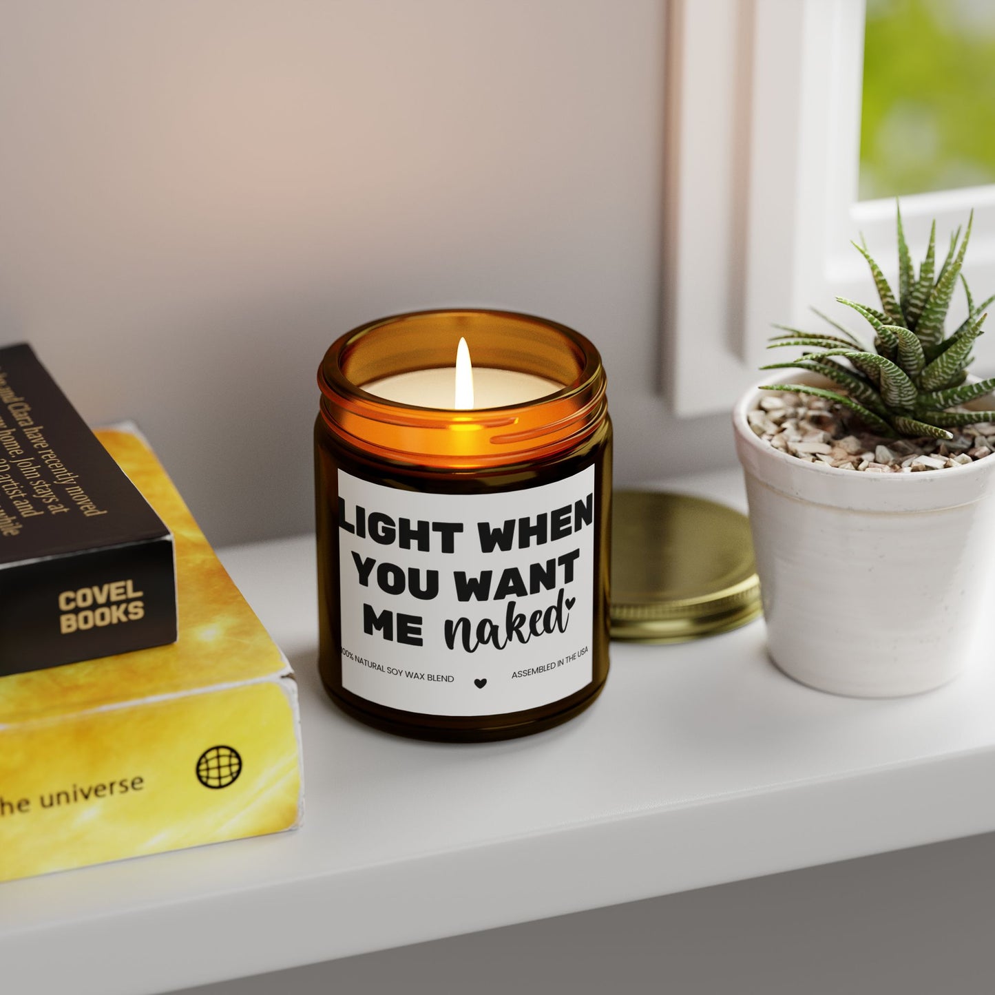 For Love | Light when you | Scented Candles, Coconut Apricot Wax  9oz