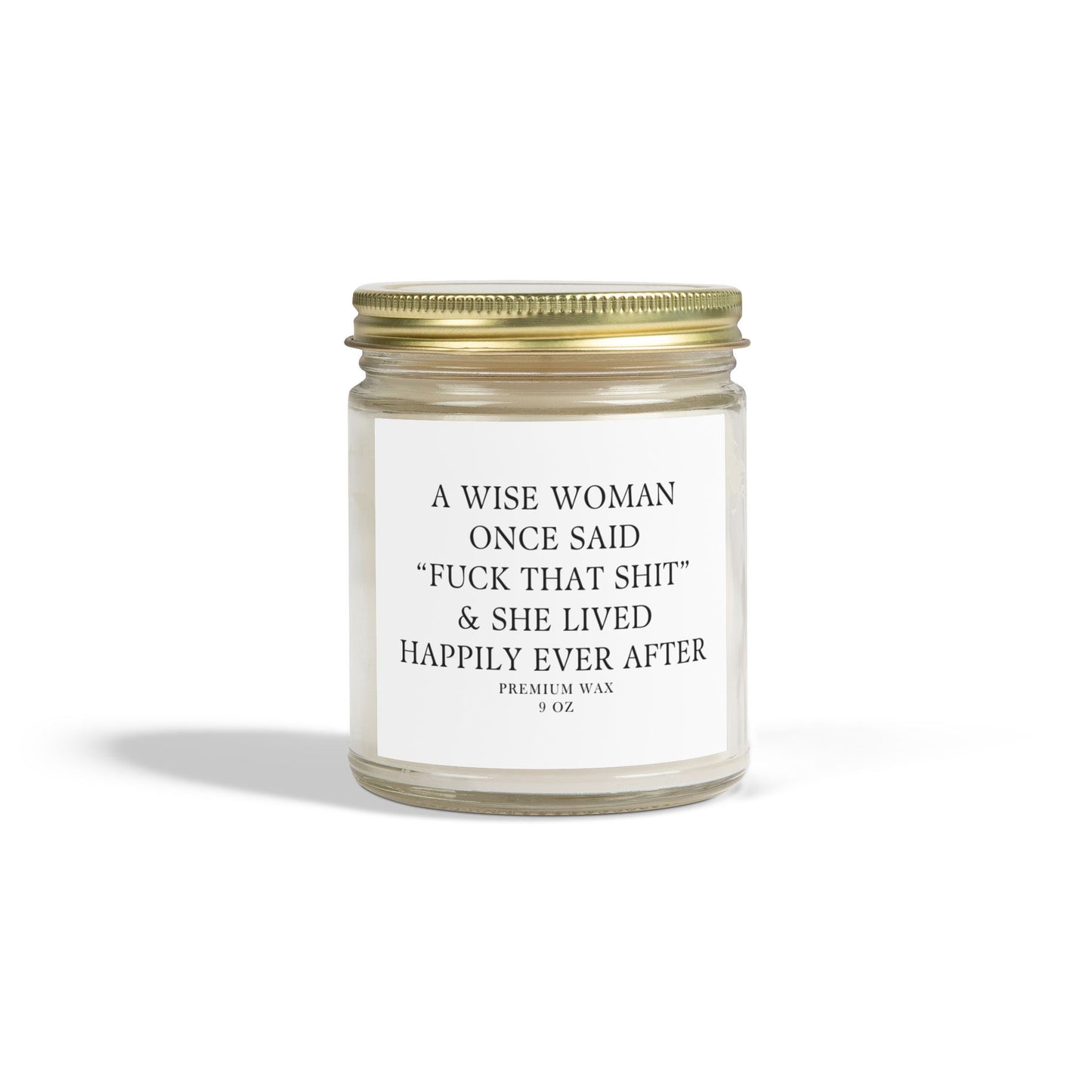 Funny | A Wise Woman | Scented Candles, Coconut Apricot Wax  9oz