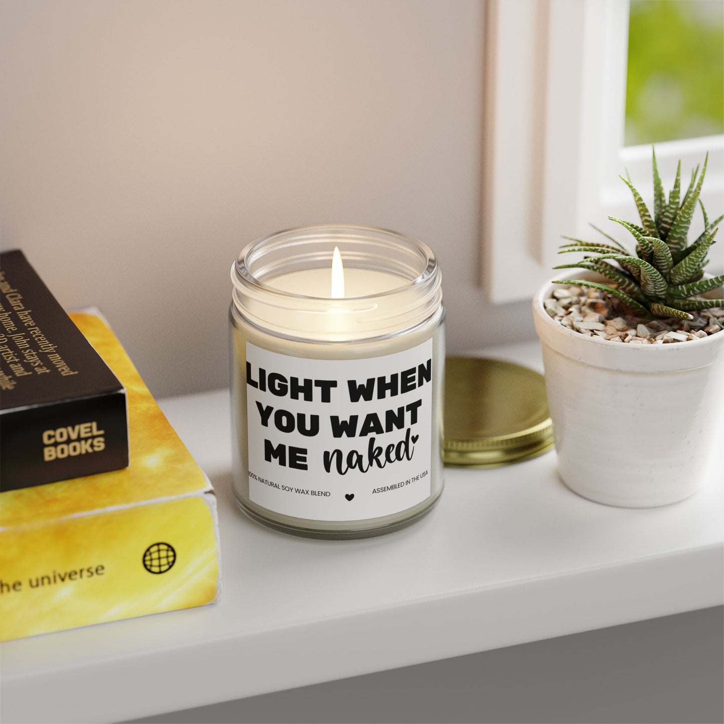 For Love | Light when you | Scented Candles, Coconut Apricot Wax  9oz