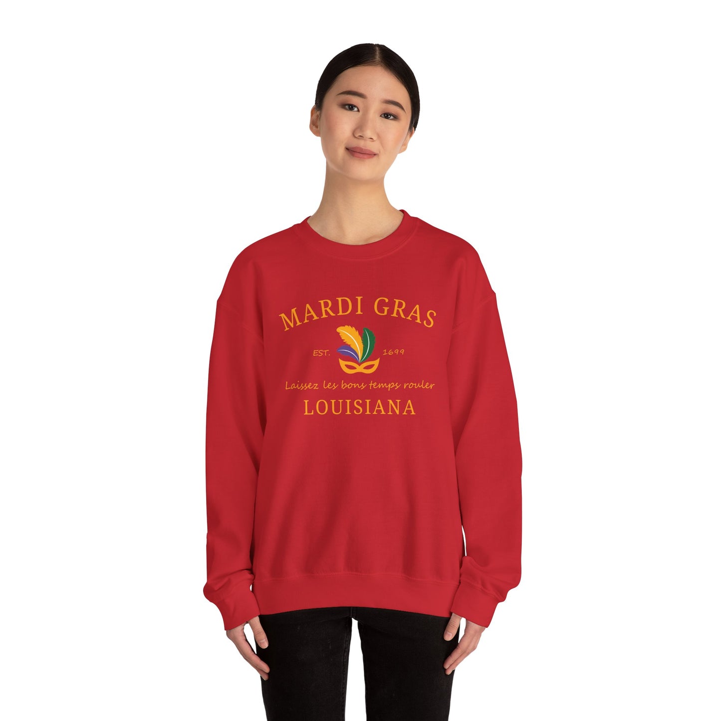 Mardi Gras | Mardi Louisiana Gold | Unisex Heavy Blend™ Crewneck Sweatshirt