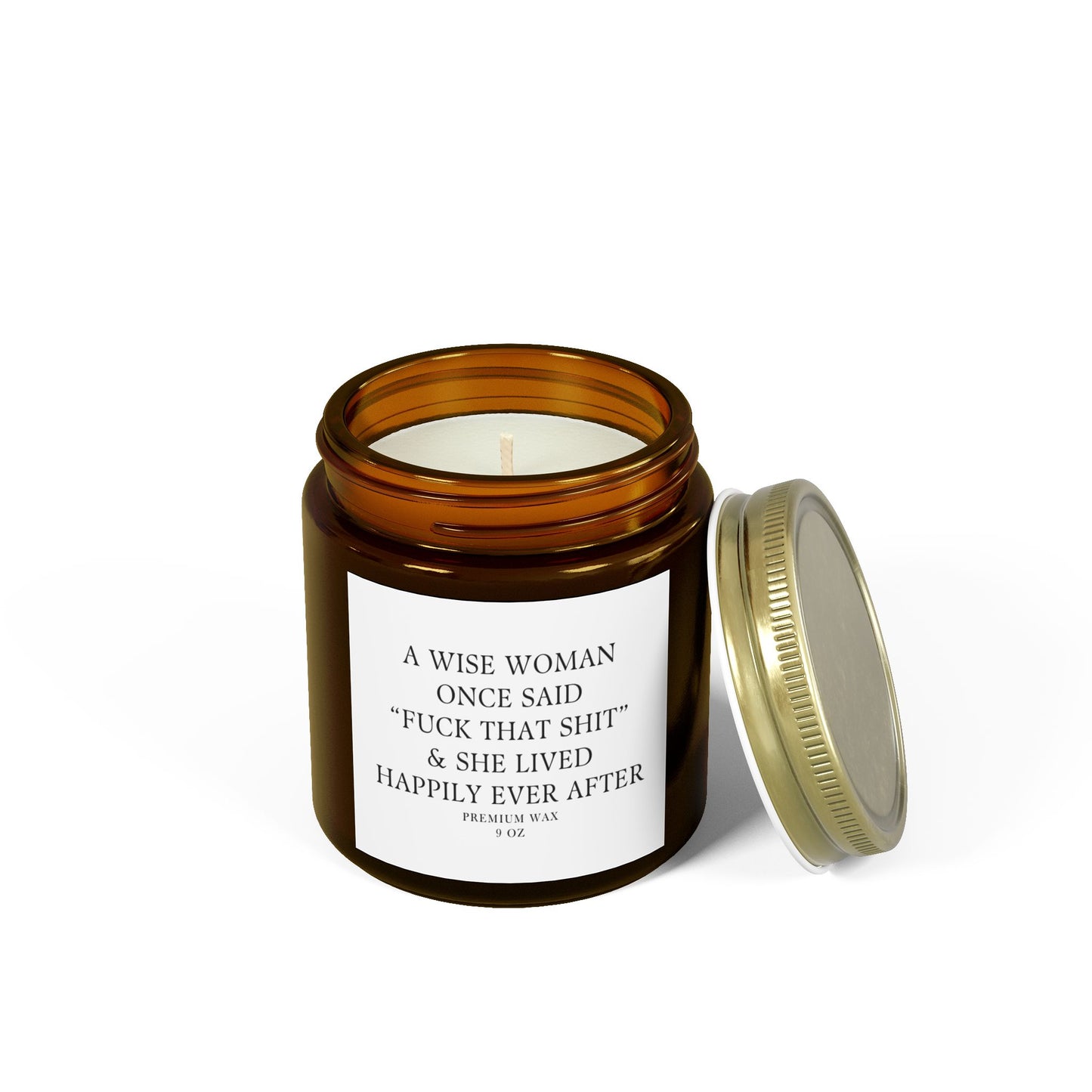 Funny | A Wise Woman | Scented Candles, Coconut Apricot Wax  9oz