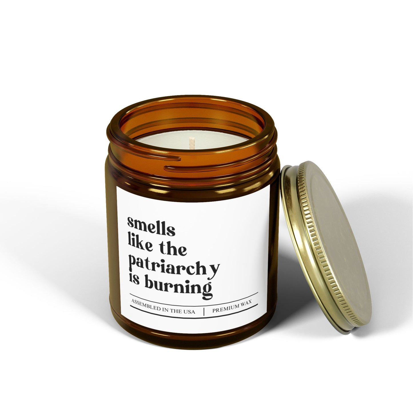 Awareness | Smells Like The Patriarchy | Scented Candles, Coconut Apricot Wax 9oz