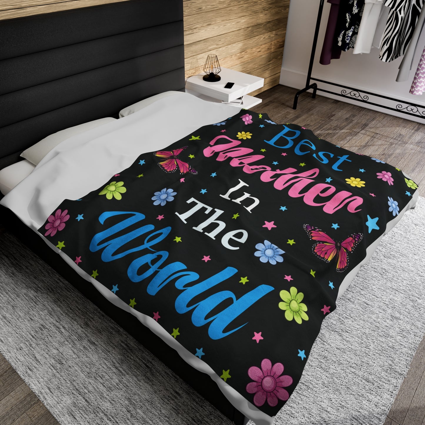 To My Mom  | Best Mother | Velveteen Plush Blanket 80"x60"