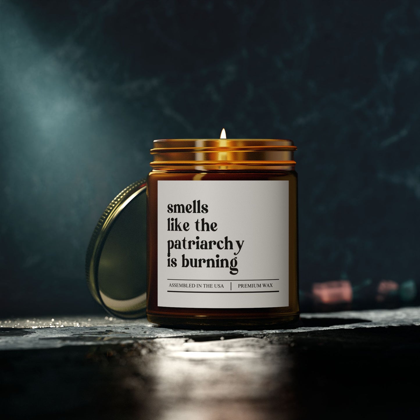Awareness | Smells Like The Patriarchy | Scented Candles, Coconut Apricot Wax 9oz