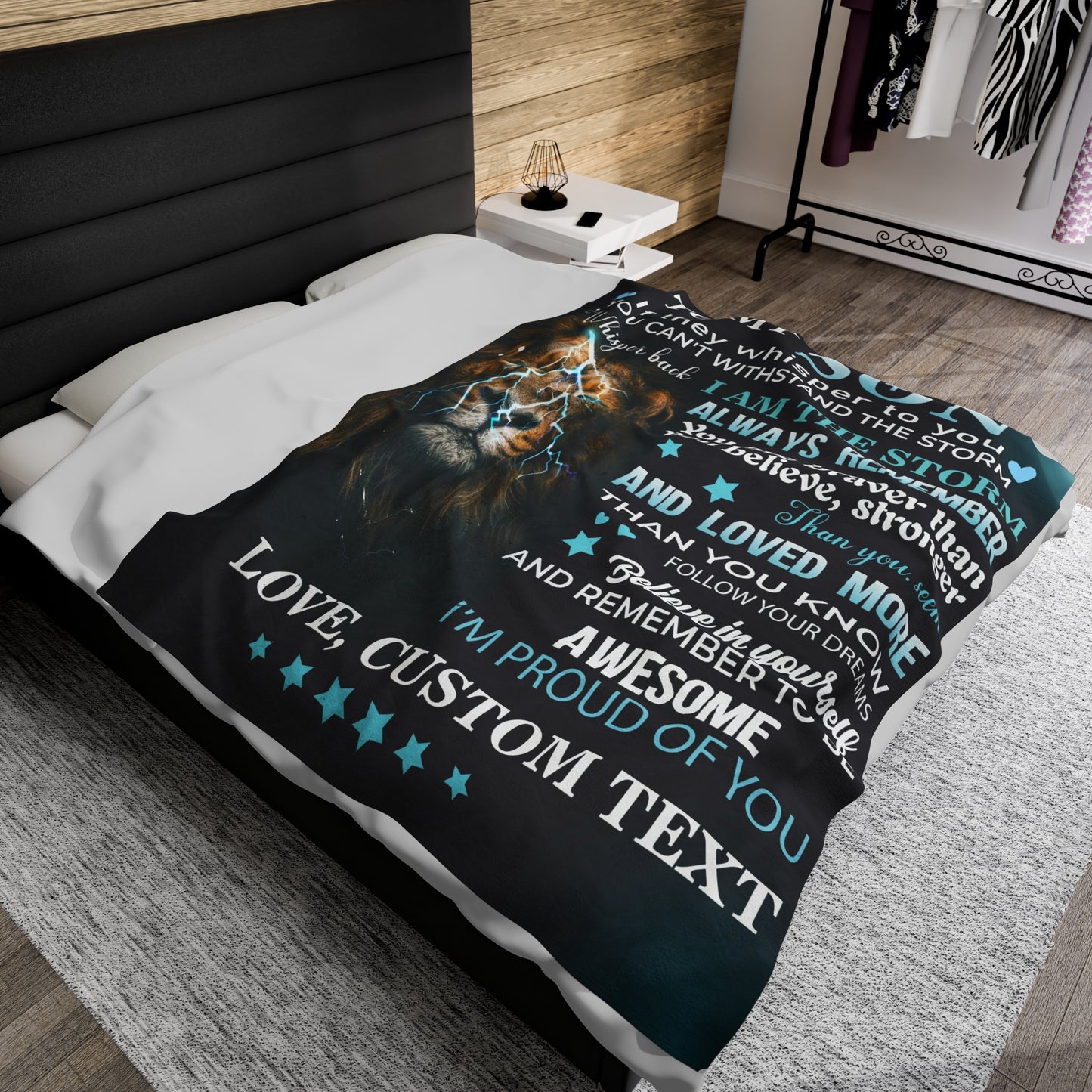 To My Son | If they Whisper | Velveteen Plush Blanket 80"x60"