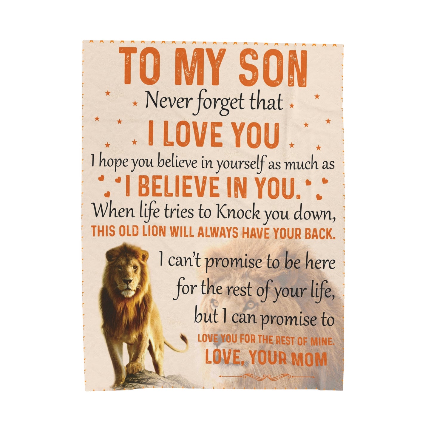 To My Son | Never Forget | Velveteen Plush Blanket 80"x60"