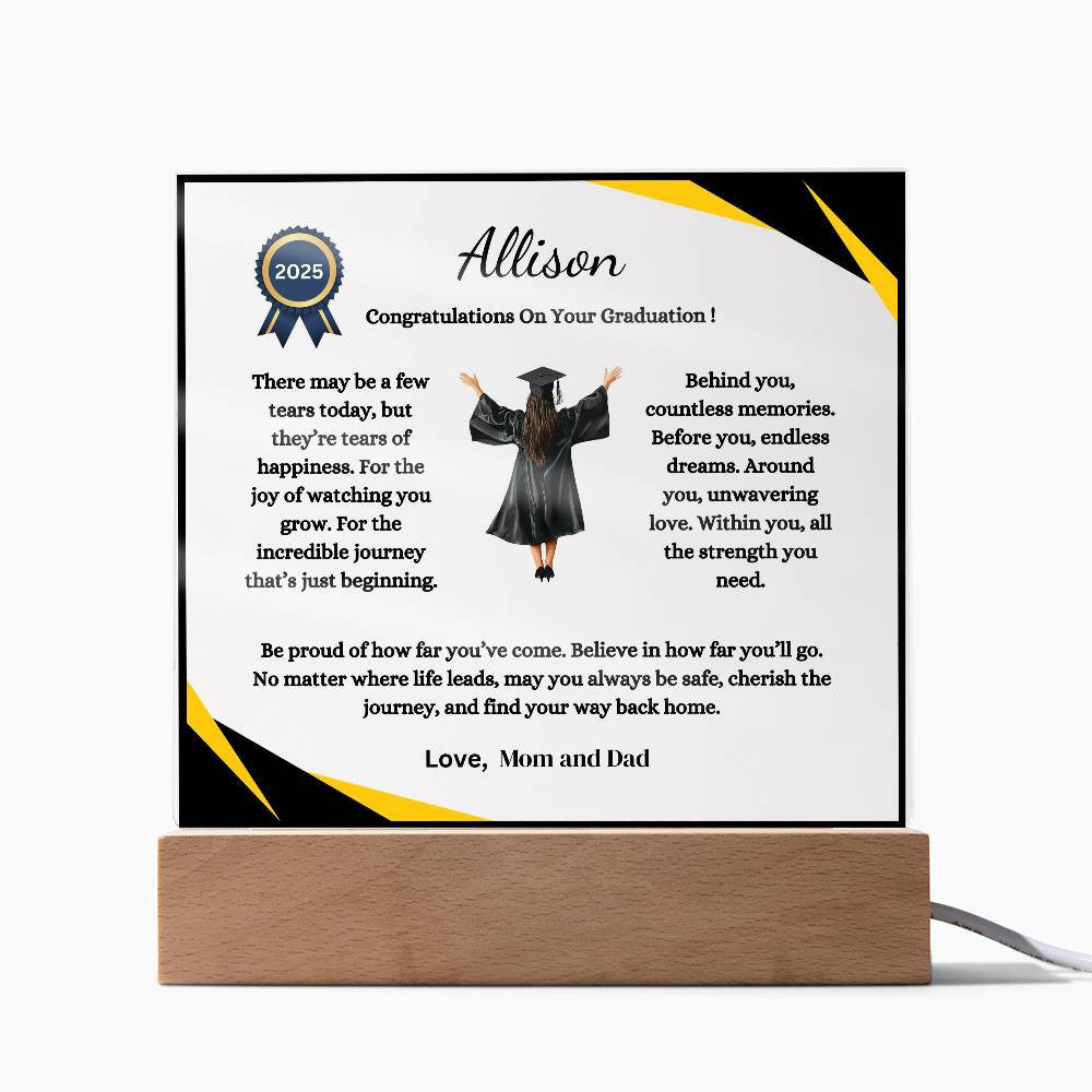 Graduation - Best Gift for Graduation - Acrylic Square Plaque