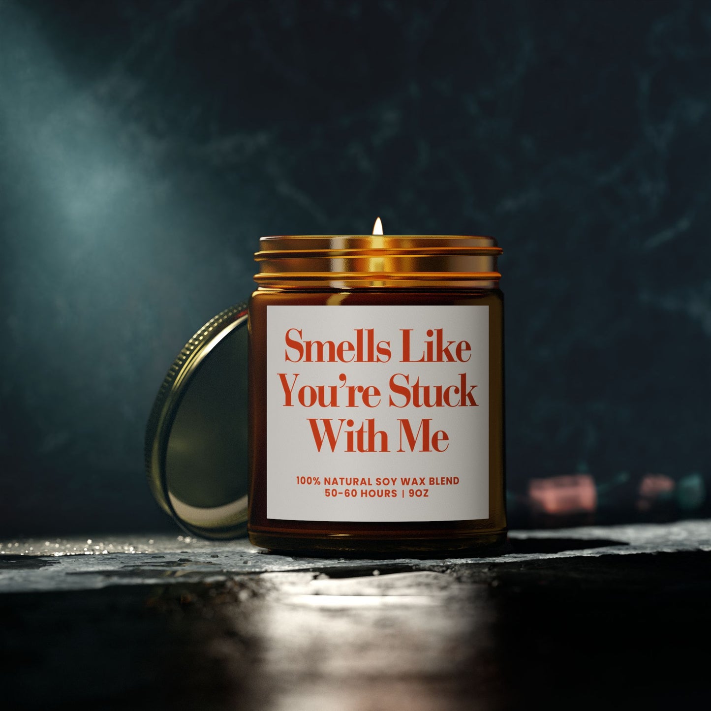 For Love | You're Stuck with Me | Scented Candles, Coconut Apricot Wax  9oz