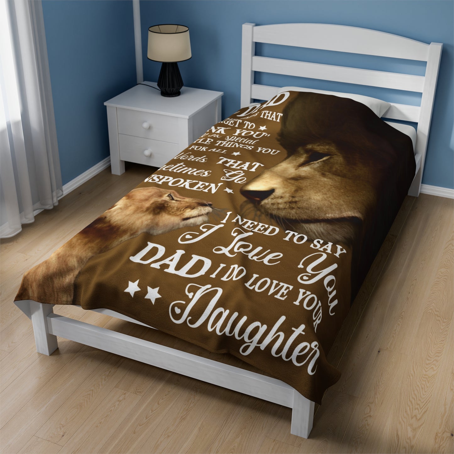 To My Dad | For All The Times | Velveteen Plush Blanket 80"x60"