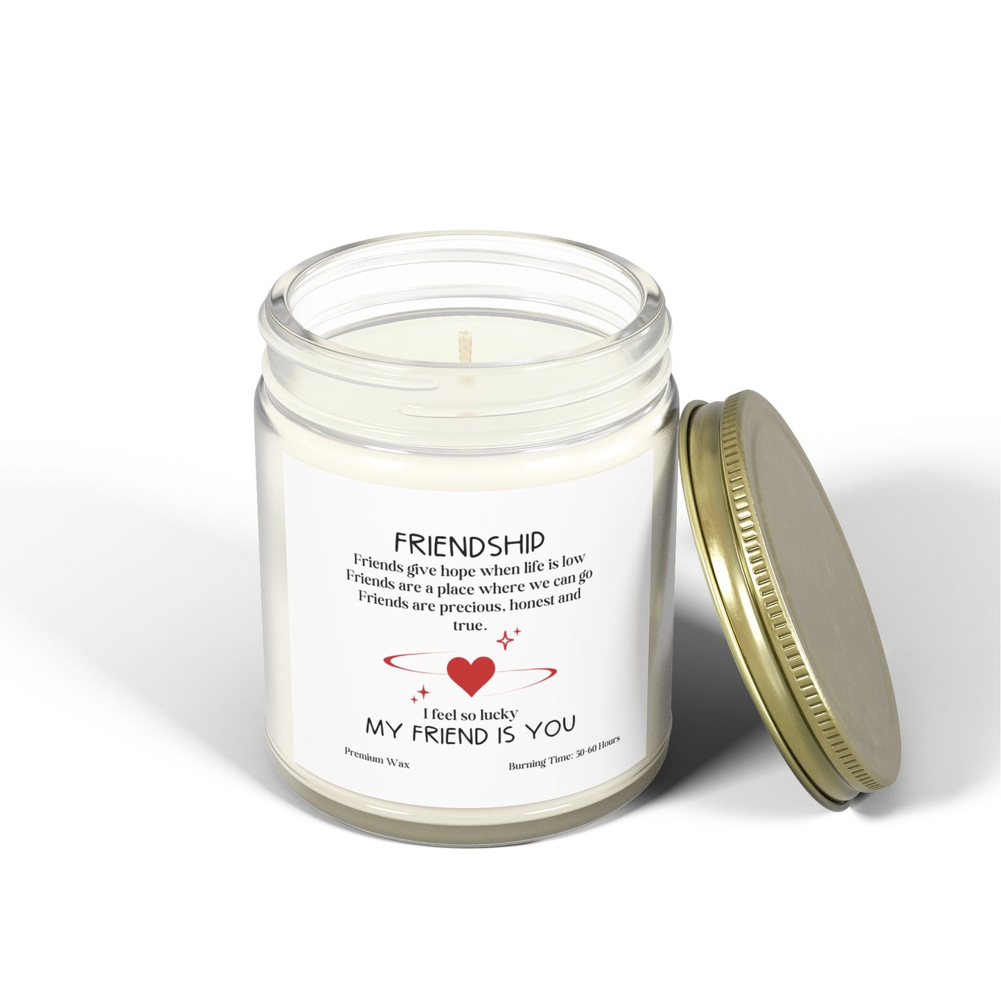 For My Friend | Friendship Give Hope | Scented Candles, Coconut Apricot Wax  9oz