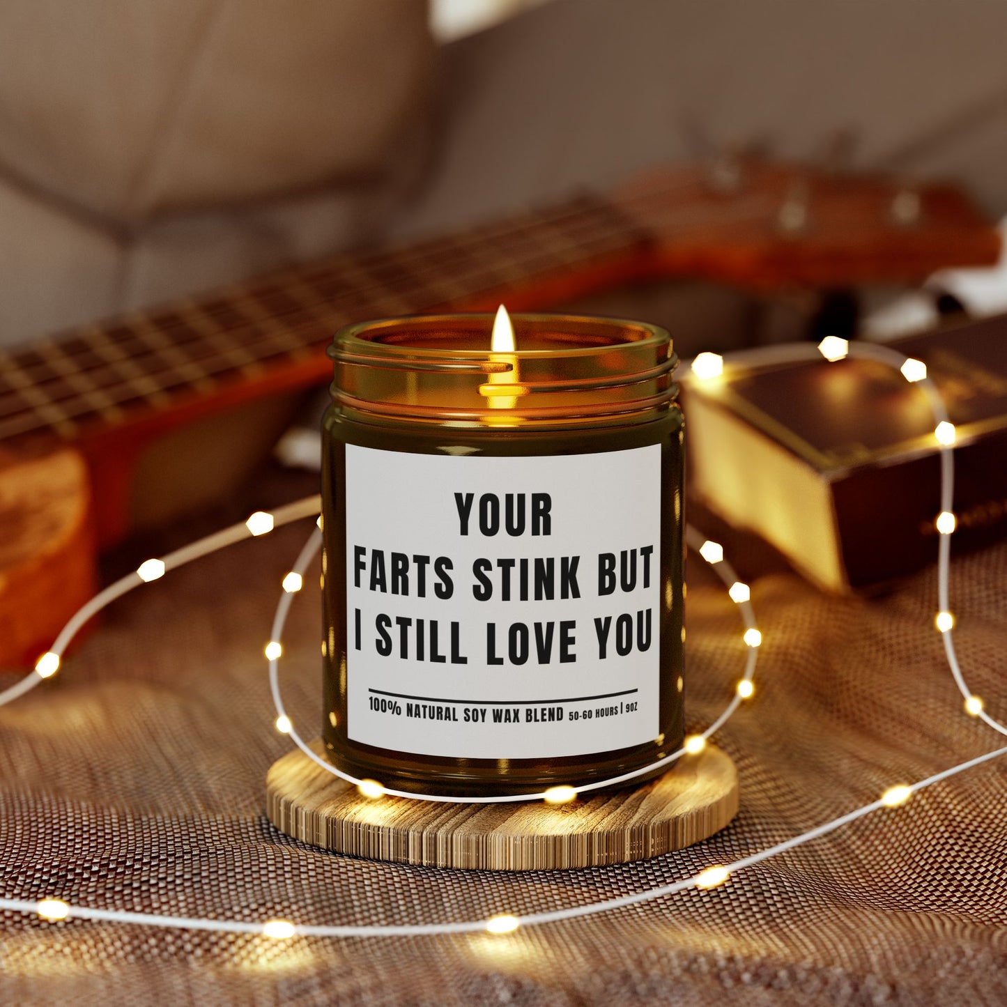 For Love | Your Farts | Scented Candles, Coconut Apricot Wax  9oz
