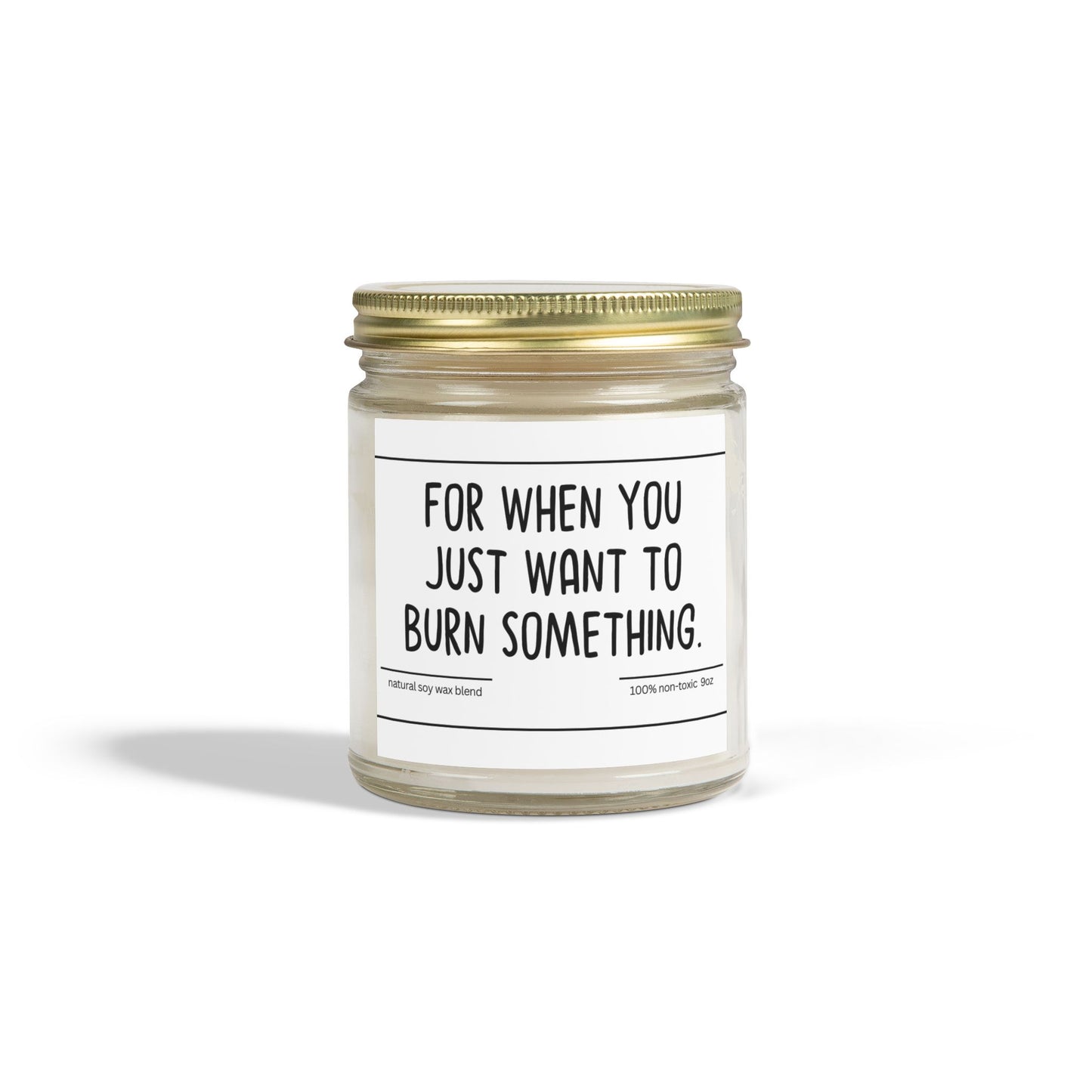 Funny | For When You | Scented Candles, Coconut Apricot Wax 9oz