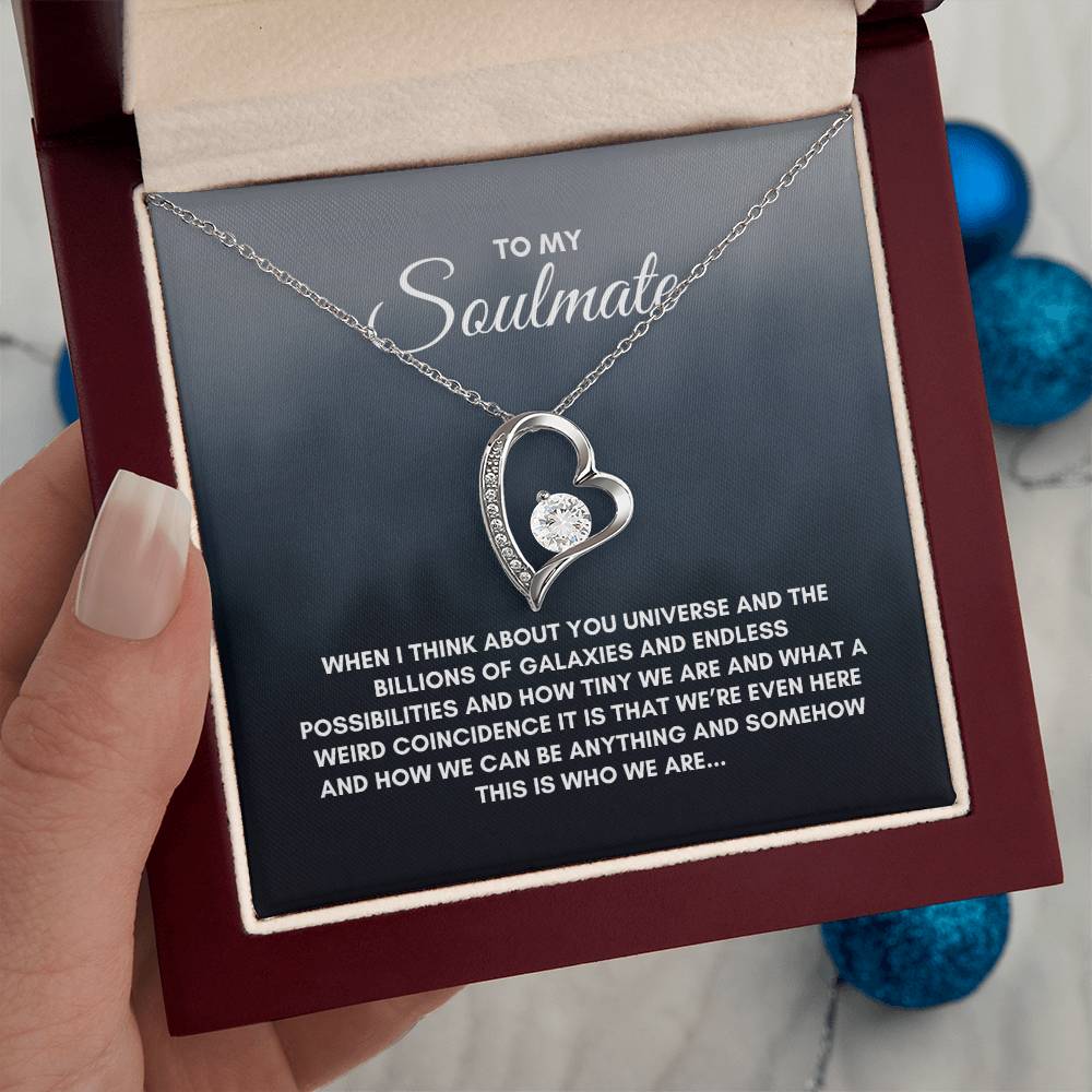 To My Soulmate | When I Think About | Forever Love Necklace