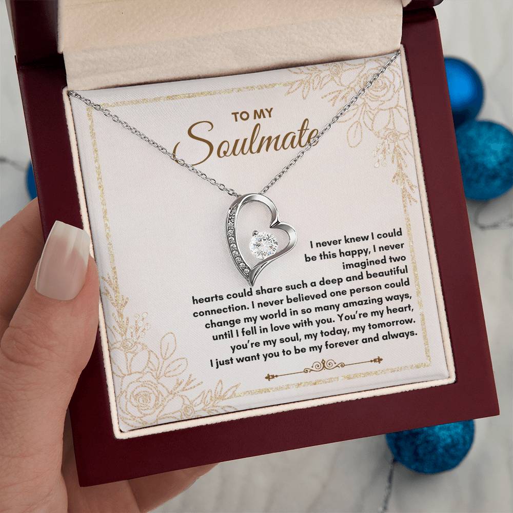 To My Soulmate | I Never Knew I Could | Forever Love Necklace