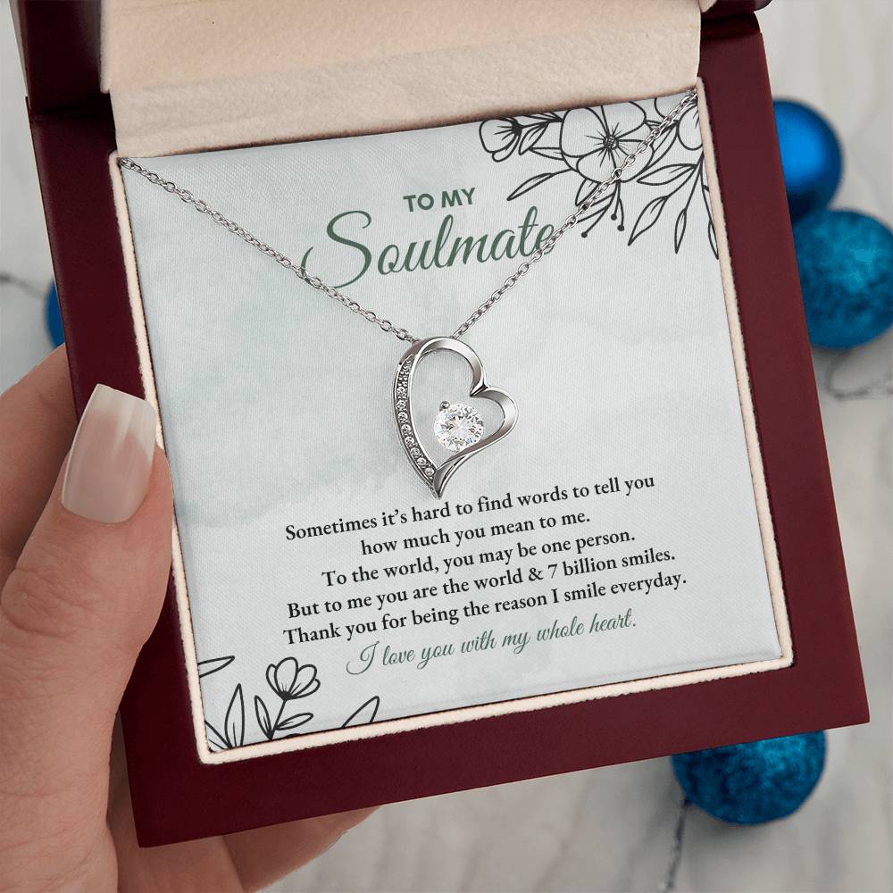 To My Soulmate | Sometimes It's Hard | Forever Love Necklace