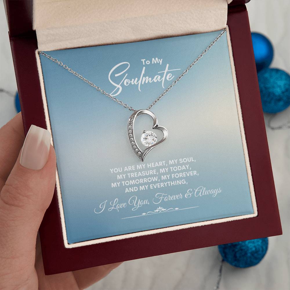To My Soulmate | You Are My Heart | Forever Love Necklace