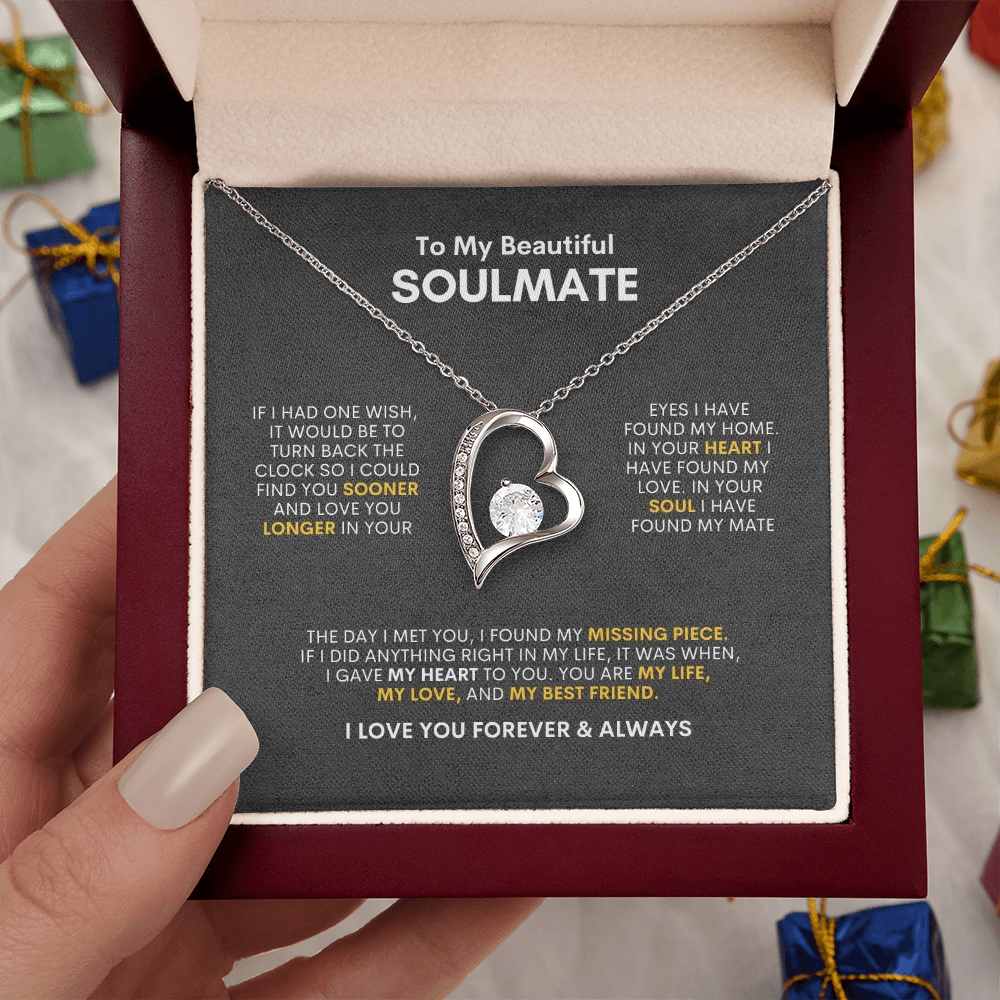 To My Soulmate | If I Had One Wish | Forever Love Necklace