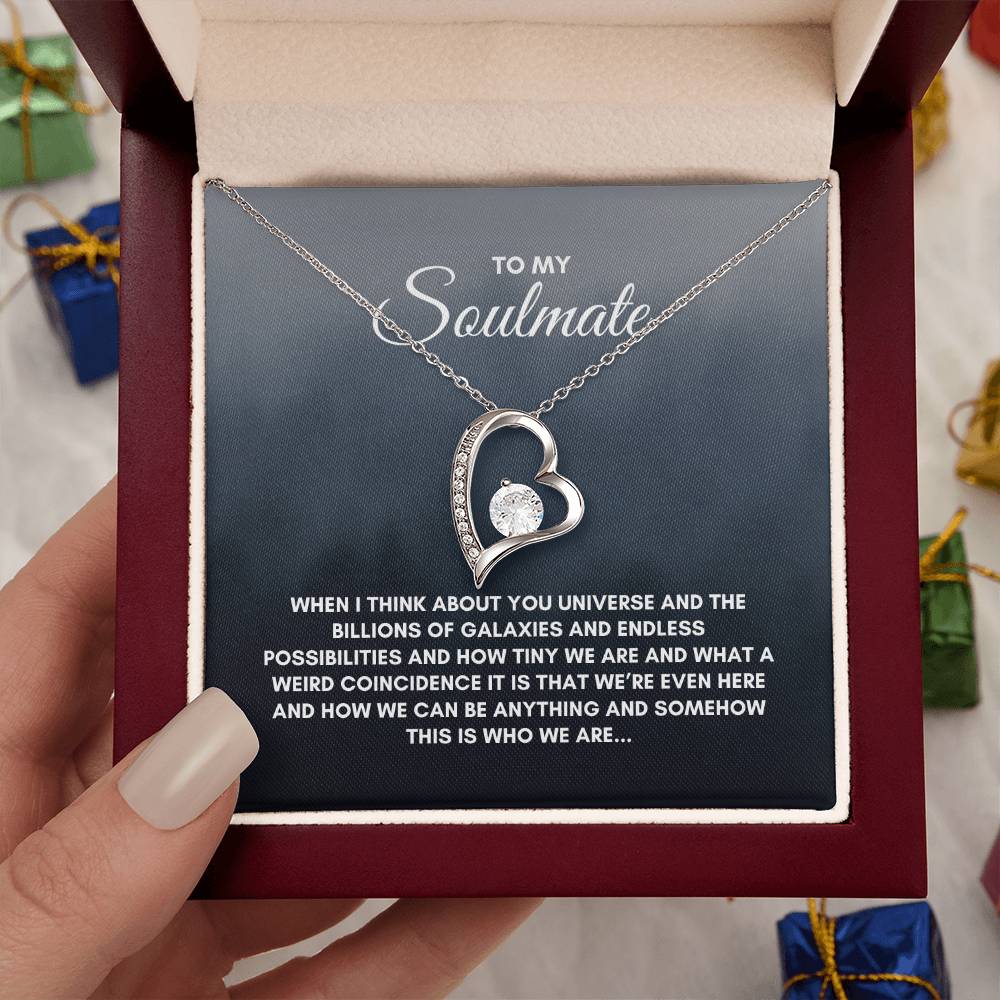 To My Soulmate | When I Think About | Forever Love Necklace