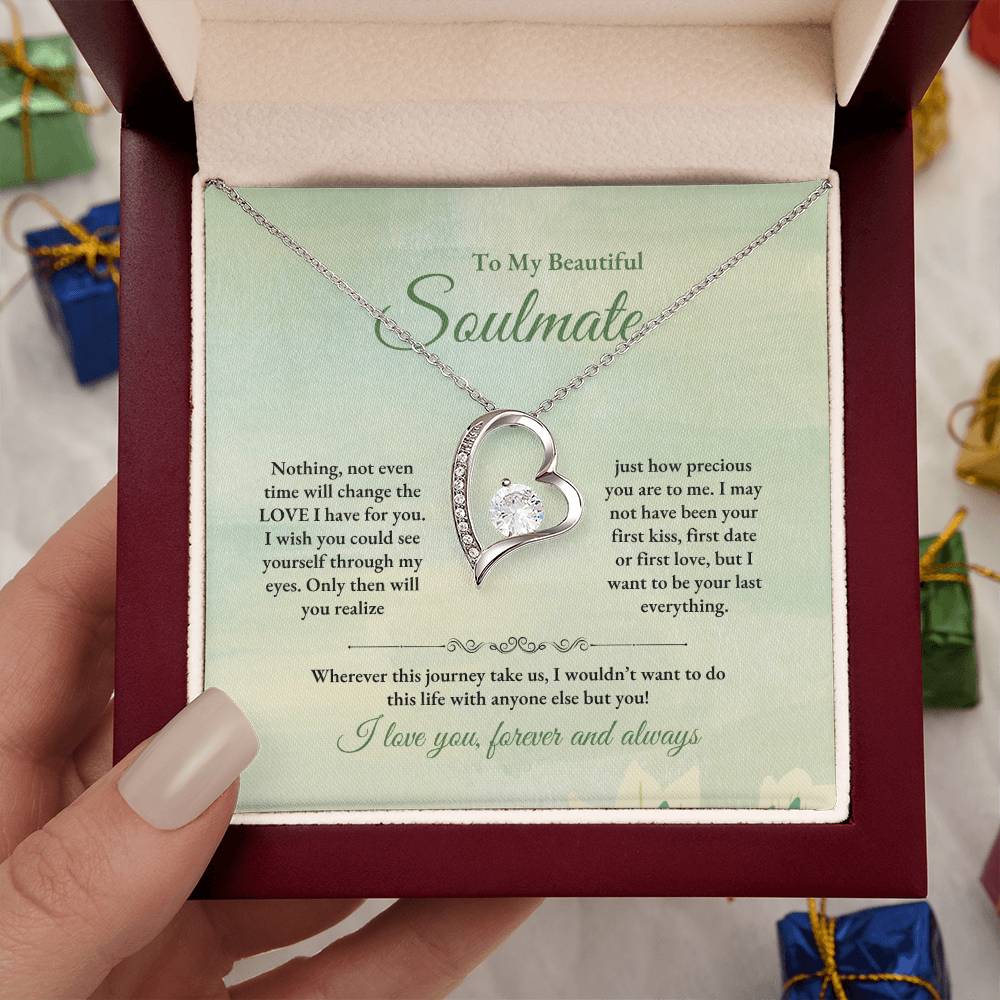 To My Soulmate | Nothing, Not Even Time | Forever Love Necklace