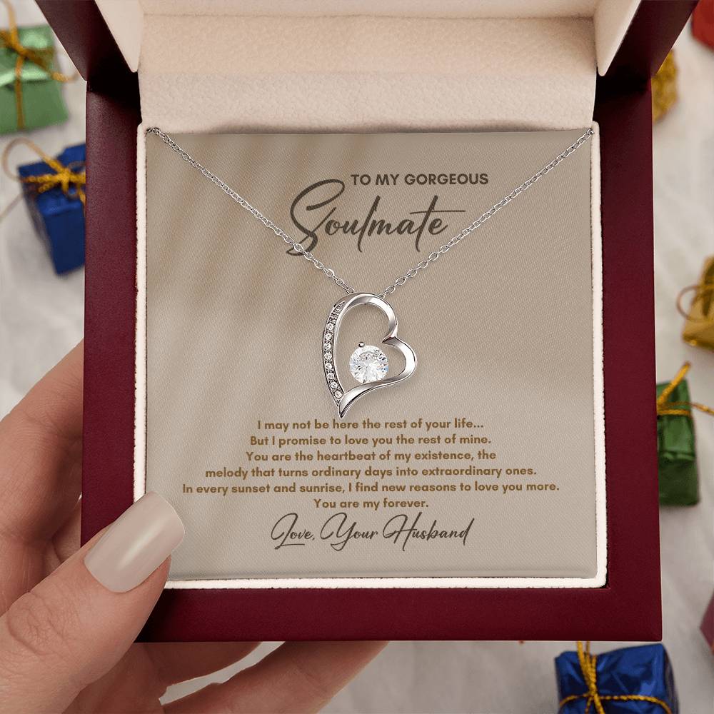 To My Soulmate | I May Not Be Here | Forever Love Necklace