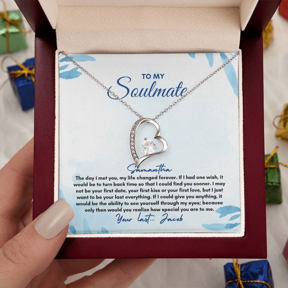 To My Soulmate | The Day I Met You | Forever Love Necklace