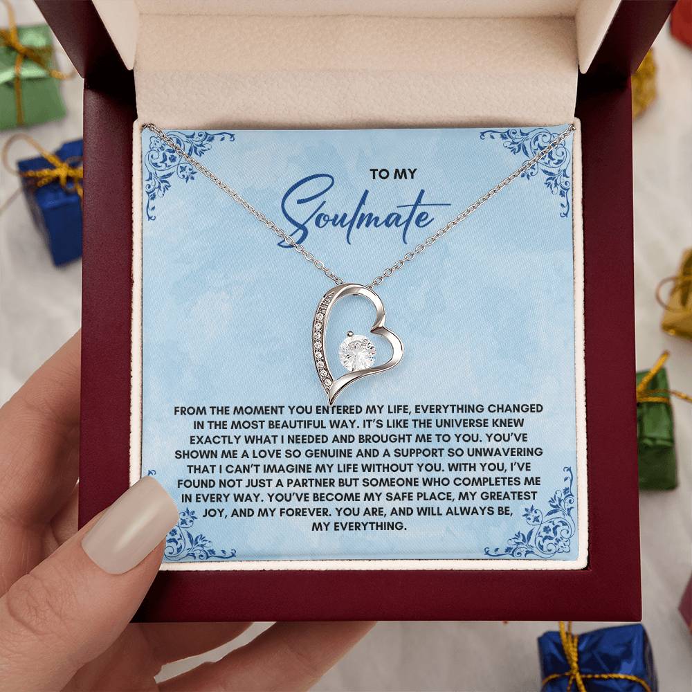To My Soulmate | From The Moment You Entered| Forever Love Necklace