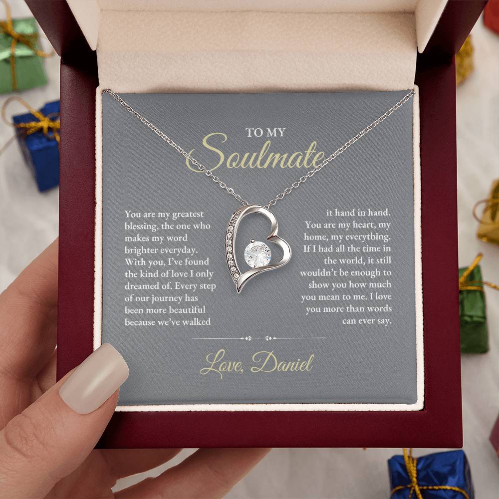 To My Soulmate | You Are My Greatest | Forever Love Necklace