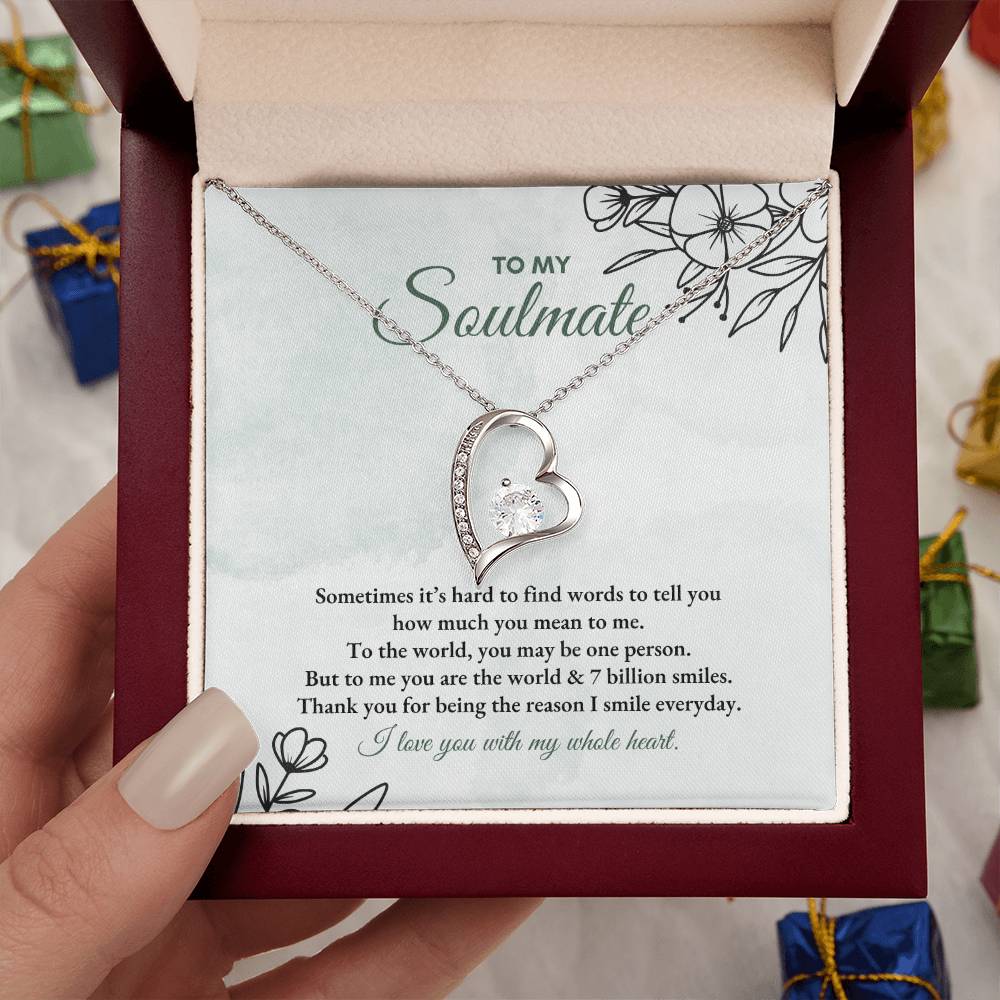 To My Soulmate | Sometimes It's Hard | Forever Love Necklace