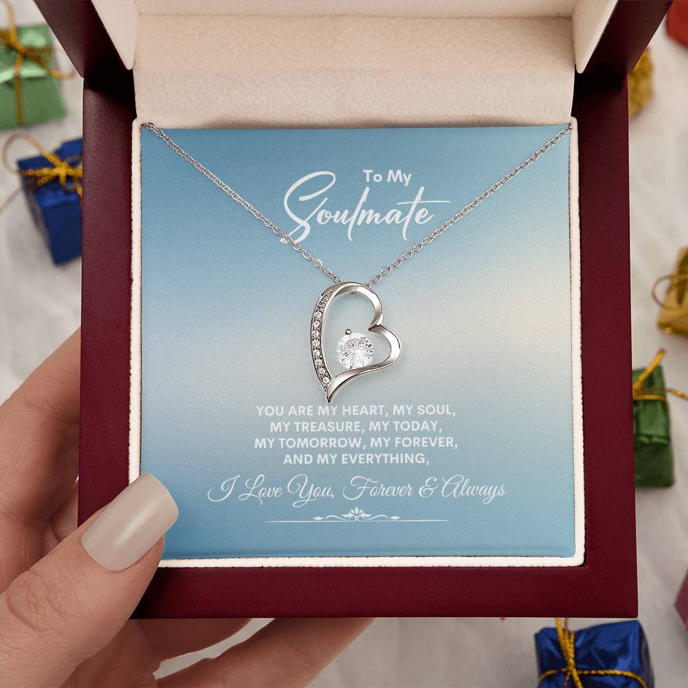 To My Soulmate | You Are My Heart | Forever Love Necklace