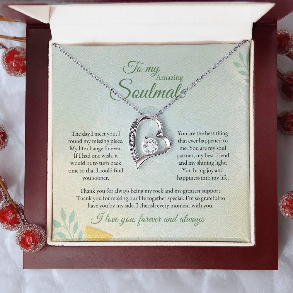 To My Soulmate | The Day I Meet you | Forever Love Necklace
