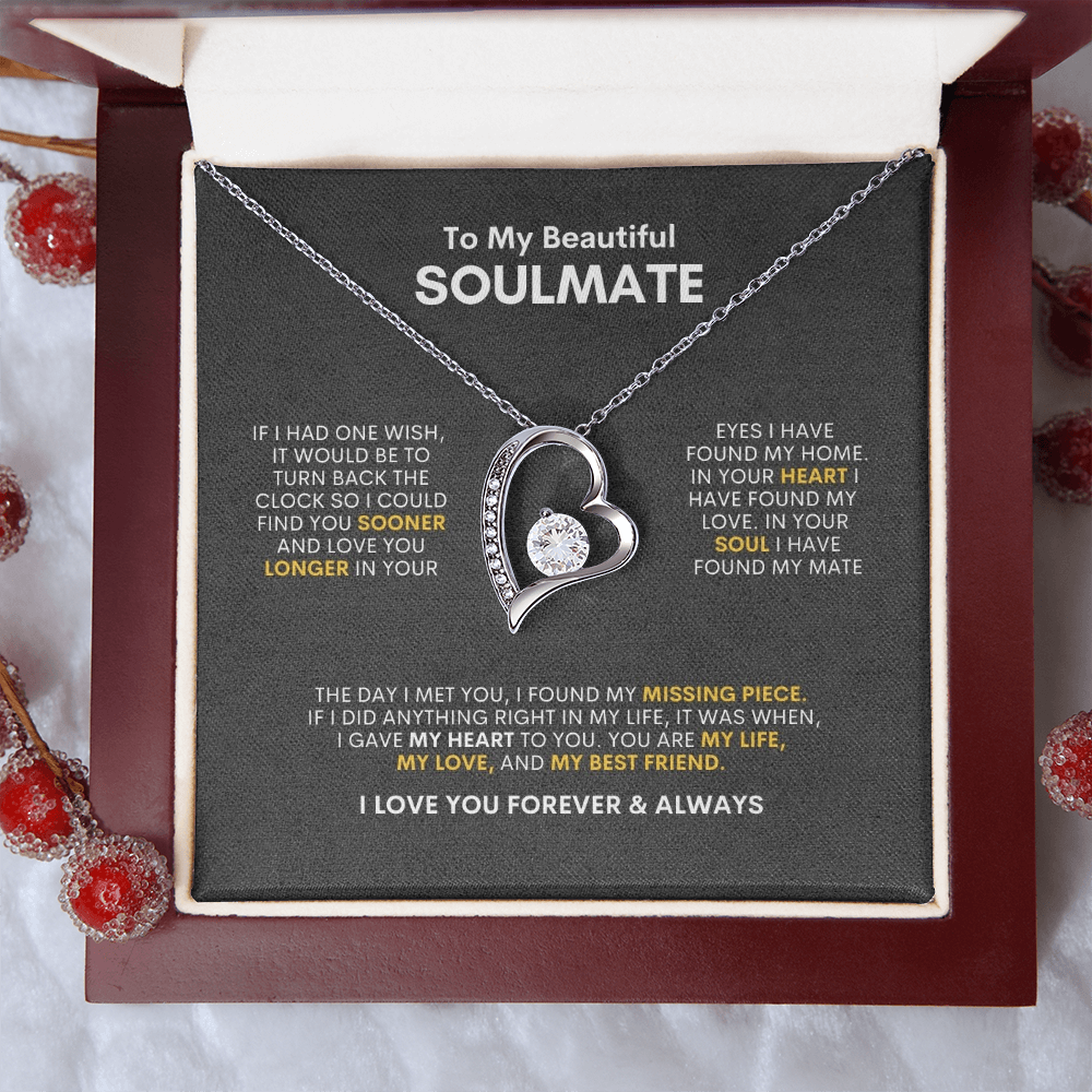 To My Soulmate | If I Had One Wish | Forever Love Necklace