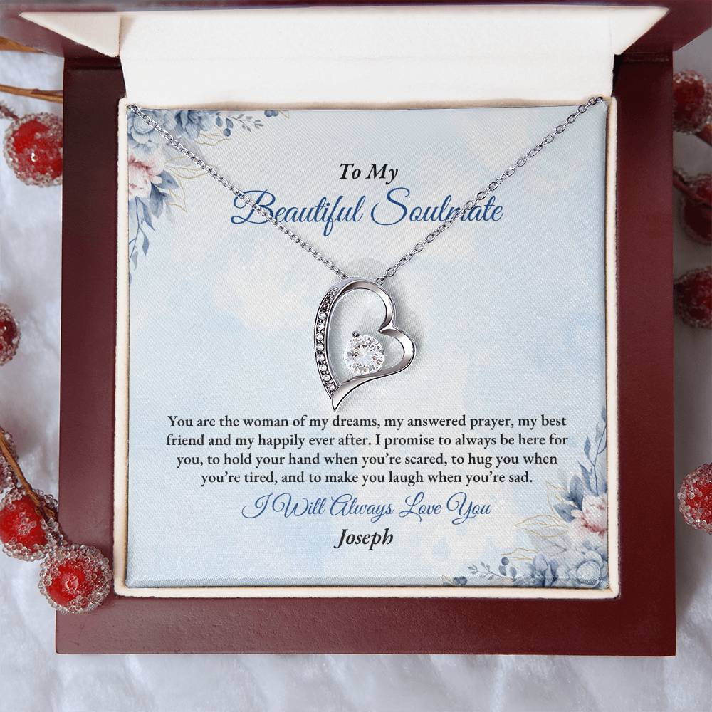 To My Soulmate | You Are The Woman | Forever Love Necklace
