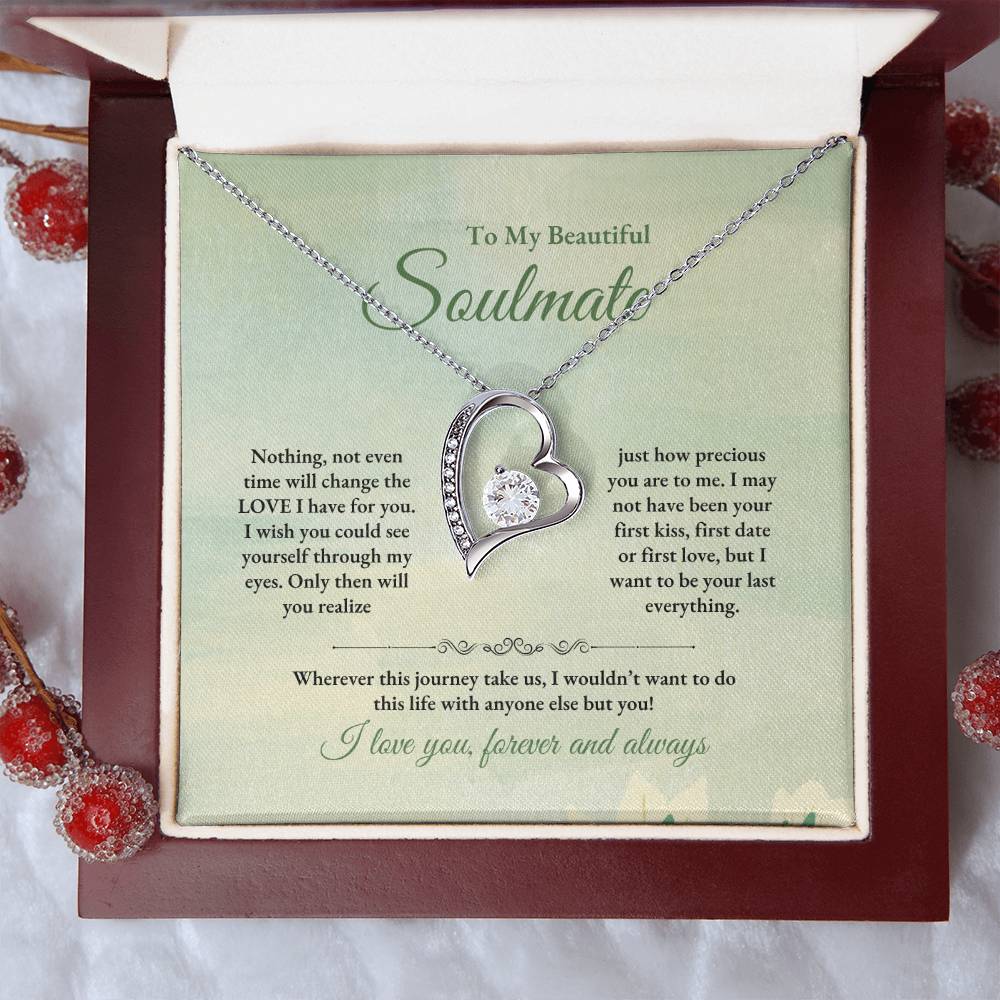 To My Soulmate | Nothing, Not Even Time | Forever Love Necklace