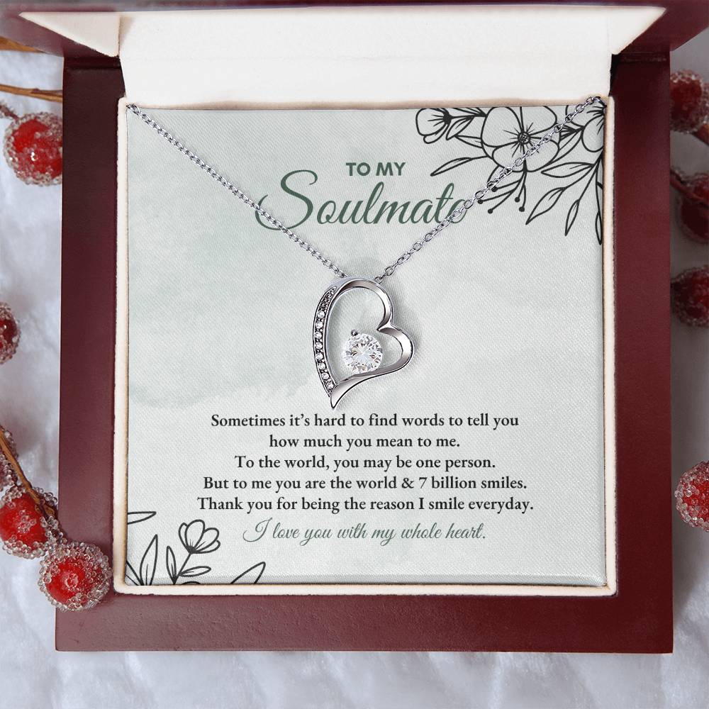 To My Soulmate | Sometimes It's Hard | Forever Love Necklace