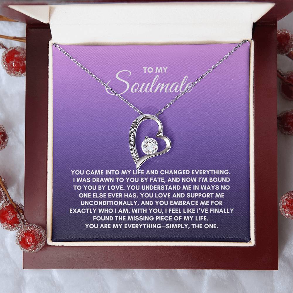 To My Soulmate | You Came Into My Life | Forever Love Necklace